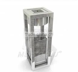 Factory Direct Sale Round Stainless Steel Ash Tray Stand/Waste Litter Bin thumbnail-1