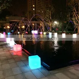 50CM Outdoor Waterproof Led Cube Color Changing Square Bar Seat Furniture/Remote Control Outdoor Led Flood Lights thumbnail-1