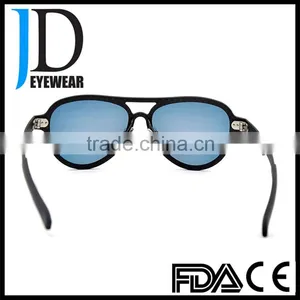 Latest Fashion Flat Top Aviator Carbon Fiber Sunglasses thumbnail-5
