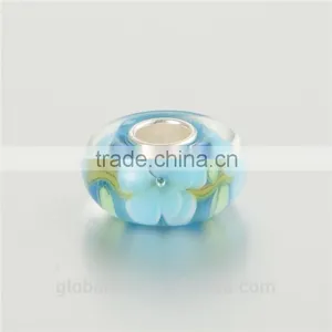 All Kinds Of Floral Cheap Silver Fashion Jewelry Custom Logo Glass Beads thumbnail-2