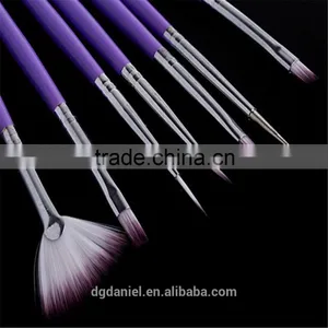 Nylon Hair Wood Handle Nail Painting Brush thumbnail-3