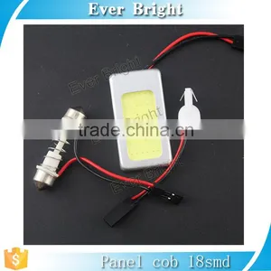 Energy-saving COB 18-SMD LED Panel Dome Lamp Auto Reading Plate Light ,with T10 Festoon Adatper thumbnail-3