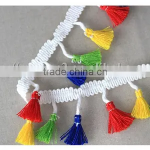 2016 Fashionable Colored Tassel Fringe Trim 4.5cm Fringe Trimmings for Garment thumbnail-4
