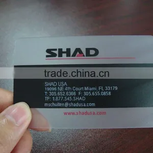 Custom Printing CR80 Shaped Transparent Pvc Card thumbnail-1