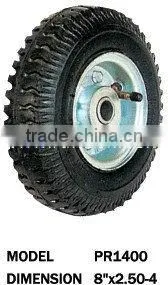 Pneumatic Rubber Wheels With Plastic or Steel Rim thumbnail-1
