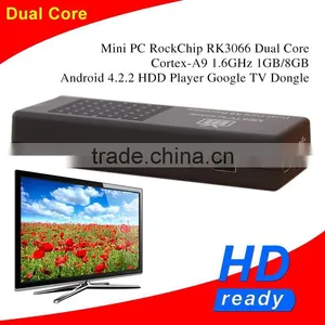 2014 MK808C Android 4.2 Mini PC RockChip RK3066 Dual Core Cortex-A9 1.6GHz 1GB / 8GB Android 4.2.2 Google TV Dongle Stick thumbnail-1