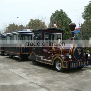 Diesel Power Amusement Park Trackless Tourist Fun Train thumbnail-1