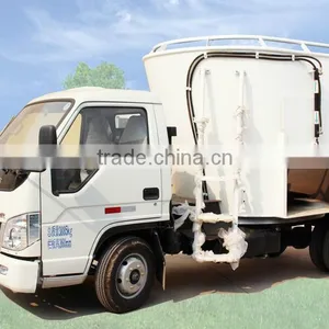 4x4 Wheeled Small Feed Mixer Truck/good Quality Mixer Feeder Truck for Sale thumbnail-4