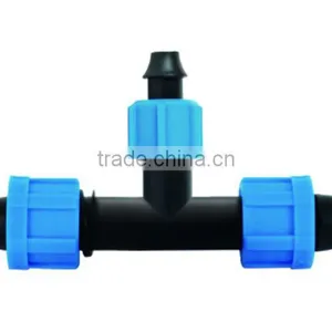 Plastic Irrigation Lock Offtake Tee Fitting for Irrigation Drip Tape thumbnail-1