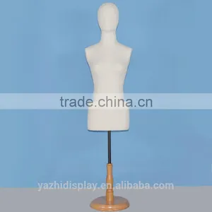 Stylish Fabric Covered Vintage Dress Form Mannequin for Sale thumbnail-1