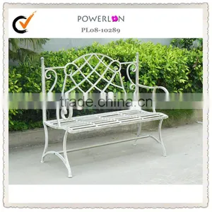 Contryside Vintage Metal Outdoor Garden Bench thumbnail-1
