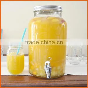 New Design Big Clear Glass Jar for Beverage thumbnail-1