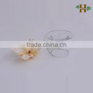 Handmade Clear Small Round Christmas Candle Holder Tealight Insert thumbnail-1