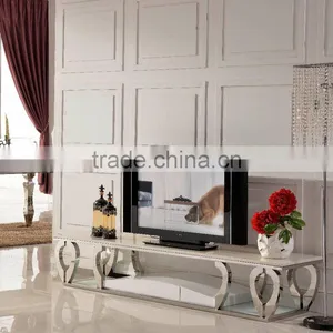 E376 New Style Stainless Steel TV Stand thumbnail-2