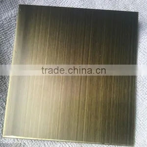 4x8 Color Coated Hairline Finish Stainless Steel 0.2MM Copper Sheet thumbnail-1