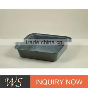 Imitation Stone Paint Rectangular Cake Pan thumbnail-6