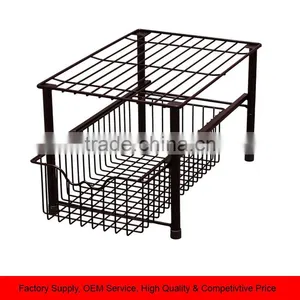 Stackable Under Sink Cabinet Sliding Drawer Organizer thumbnail-1