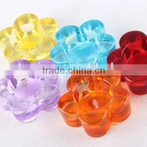 Flower /star Design Glass Candle Holder thumbnail-1
