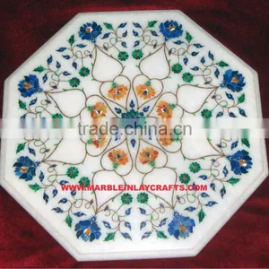 Lapis Lazuli Marble Inlay Table Top thumbnail-1