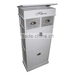 Wood Shoe Cabinet thumbnail-1