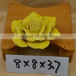Hand Made Ceramic Flower Statue for Valentine's Day & Wedding thumbnail-1