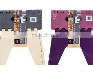 Compact And Portable Plastic Connected Folding Plastic Stool 450694 thumbnail-3