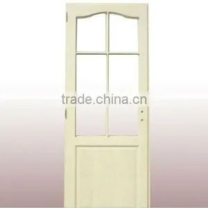 Eco-friendly Glass Insert Wood Interior Door thumbnail-4