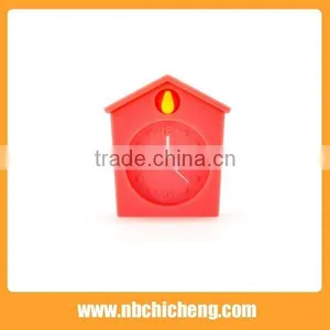 Houses Shape Small Needles Silicone Travel Alarm Clock thumbnail-5