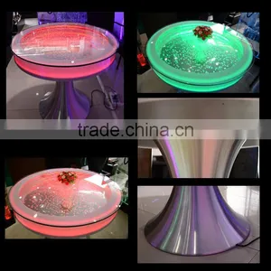 2017 Led Illuminated Furniture Bar Table, Glowing High Bar Cocktail Table thumbnail-1