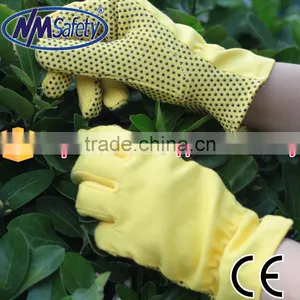 NMSAFETY Cotton Gloves Hand Job Gloves Knit Gloves Rubber Dots thumbnail-1