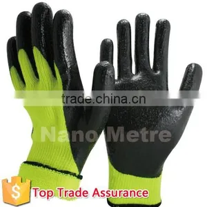 NMSAFETY 7gague Nappy Acrylic Coated Nitrile on Palm and Thumb Gloves for Winter Use thumbnail-1