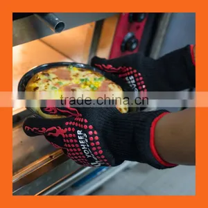 Amazon Hot Sell Grill Gloves/Extreme Heat Resistant Gloves/Nomex Aramid Fiber Cooking BBQ Gloves thumbnail-3