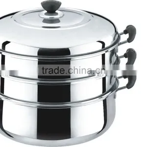 3-Layer Multi-functional Stainless Steel Steamer Pot thumbnail-1