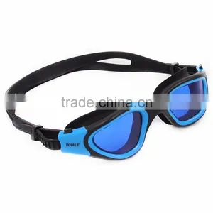 2015 New Panoramic Silicone Adult Swimming Goggles With Blue Mirrored Lens (MM-7203) thumbnail-2