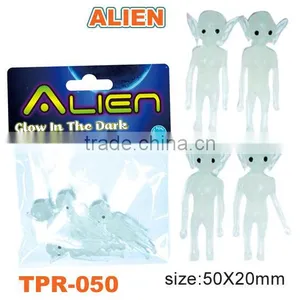 Soft Plastic Glow in the Dark AlienToys/Stretchy Alien Toys thumbnail-1