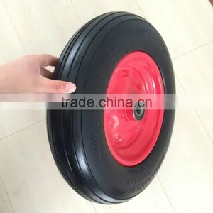 4.0-6 pu Foam High Quality Performance Strong Hand Trolley Tool Cart Wheel Barrow Tire thumbnail-1