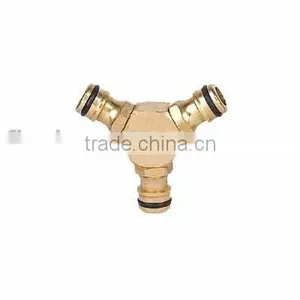 Solid Brass EU Standard Quick Hose Connector 1/2" 5/8" 3/4" Hose Regular High Quality Big Quantity Brass Hose Connector thumbnail-1