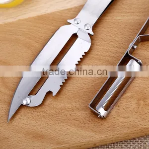 Factory Price Full Stainless Steel Teethbrush Style Multifunctional Peeler thumbnail-5