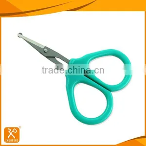 4" FDA Stainless Steel Round Tip Safety Professional Manicure Scissors thumbnail-2