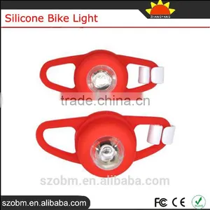 Red Bicycle Headlight Silicone Bike Light For Safety Travel thumbnail-2