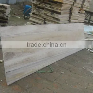 Paulownia Edge Glued Finger Jointed Panel Natural Color Solid or Bleached Wood thumbnail-1