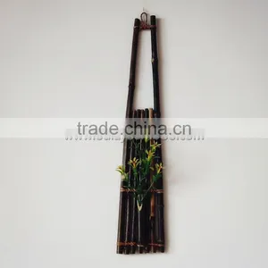 Nature Black Bamboo Poles Ladders With Flowers for Home And Garden Decoration thumbnail-5