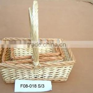 Rectangle Wicker Handle Basket thumbnail-1