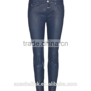 New Arrival Winter High Quality Female Black Skinny Leather Trousers thumbnail-2