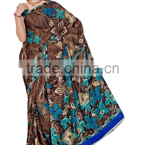 Printed Styles Saree With Blouse thumbnail-1