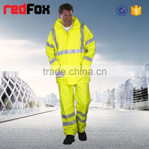 Cheap High Visibility Pvc Man Raincoat thumbnail-1