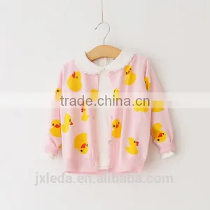 Girls Stylish Design Cartoon Fleece Print Coat in Spring thumbnail-1