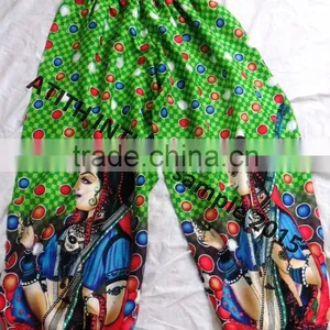 COTTON PRINTED TROUSERS thumbnail-2