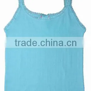 100% Cotton and Sexy Color Tank Top for Girls thumbnail-1