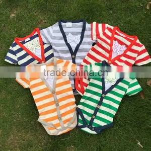 2015 New Bubble Stripe Romper Baby Boys Romper Cotton Baby Romper 1.Size: 4-6M, 7-9M,10-12M, thumbnail-1
